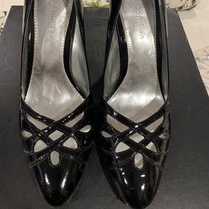 Calvin Klein Black Patent Heels